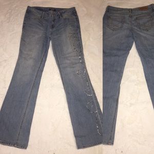 Allen B Embellished Bootcut Jeans Size 4